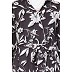 Printed dress- Black-White  Printed dress- Black-White