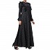 Maxi Dress with polka dots- Black Maxi Dress with polka dots- Black