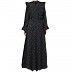 Maxi Dress with polka dots- Black Maxi Dress with polka dots- Black