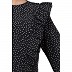 Maxi Dress with polka dots- Black Maxi Dress with polka dots- Black