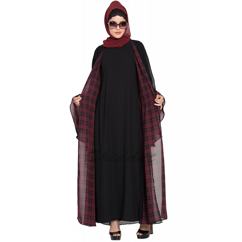 Kimono abaya online - Buy beautifully designed double-layered abaya at ...