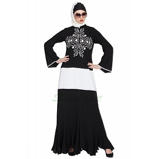 Designer embroidered abaya