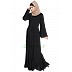 Black abaya with designer bottom Black abaya with designer bottom