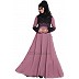 Designer Party wear abaya- Puce Pink Designer Party wear abaya- Puce Pink