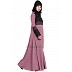 Designer Party wear abaya- Puce Pink Designer Party wear abaya- Puce Pink