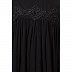 Loose fit Abaya with  pearl lace work- Black Loose fit Abaya with  pearl lace work- Black