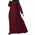 Loose fit abaya with pearl lace work- Maroon Loose fit abaya with pearl lace work- Maroon