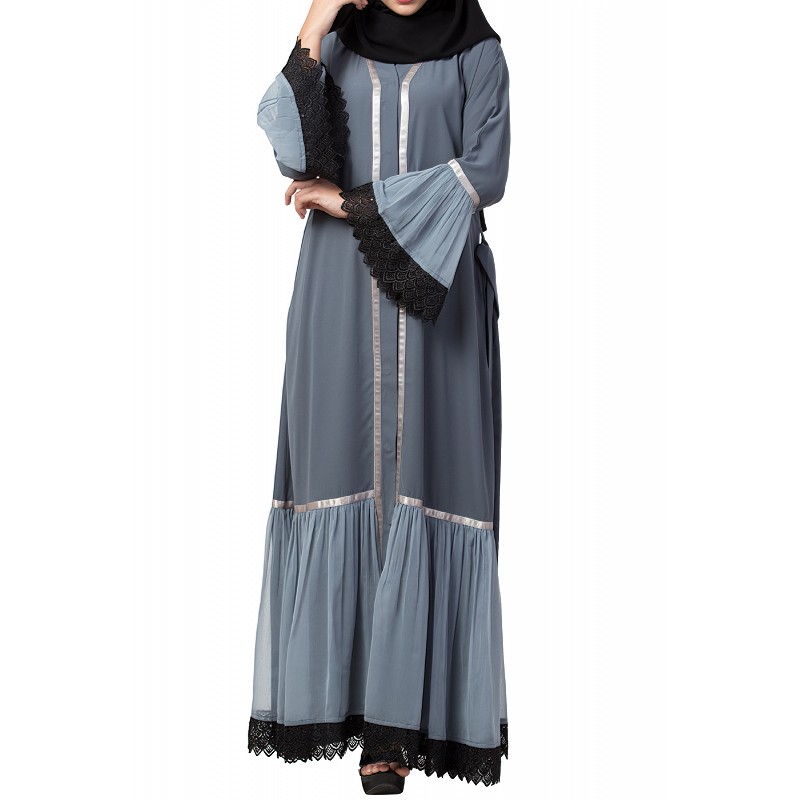 Best designed front-open abaya in India