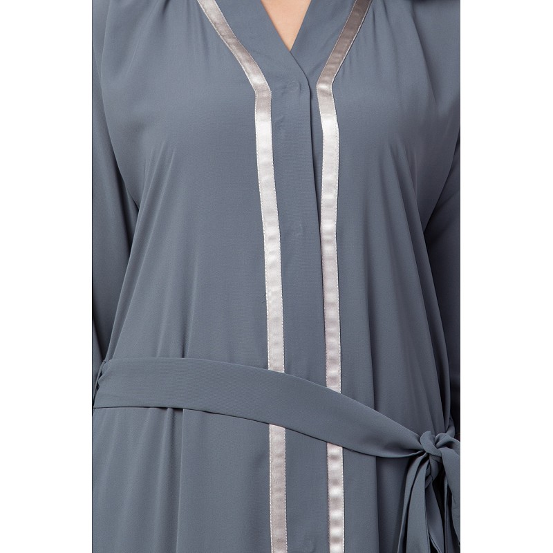 abaya open front with buttons