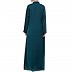 Designer Front open Nida abaya with handwork- Teal Designer Front open Nida abaya with handwork- Teal