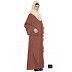 Designer abaya in rust color Designer abaya in rust color