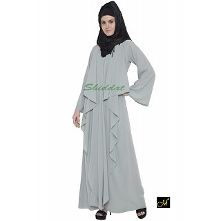 Designer abaya in sea green Color