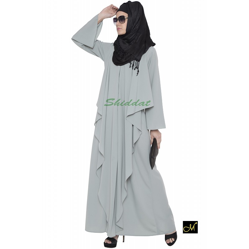 Buy designer abaya online in India Sea green color