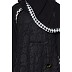 Double layered lace abaya- Black Double layered lace abaya- Black