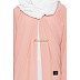 Designer abaya - Pink and Off-white Color
