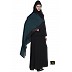 Designer abaya - Black and Midnight Blue Color Designer abaya - Black and Midnight Blue Color