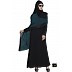 Designer abaya - Black and Midnight Blue Color Designer abaya - Black and Midnight Blue Color