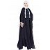 Designer Kaftan abaya - Navy Blue full flared Designer Kaftan abaya - Navy Blue full flared