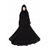 Layered designer abaya - Black  Layered designer abaya - Black