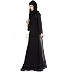 Layered designer abaya - Black  Layered designer abaya - Black