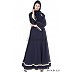 Layered Designer abaya - Blue Layered Designer abaya - Blue