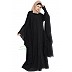 Designer front-open abaya with Lacework