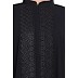 Designer front-open abaya with Lacework