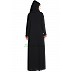 Designer pleated abaya- Black-Rust Designer pleated abaya- Black-Rust