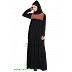 Designer pleated abaya- Black-Rust Designer pleated abaya- Black-Rust