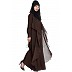 Designer Shrug Abaya- Brown