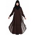 Designer Shrug Abaya- Brown