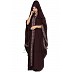 Dubai style designer Kaftan abaya- Dark Brown