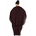 Dubai style designer Kaftan abaya- Dark Brown