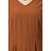 Designer abaya with falling panels- Caramel Brown