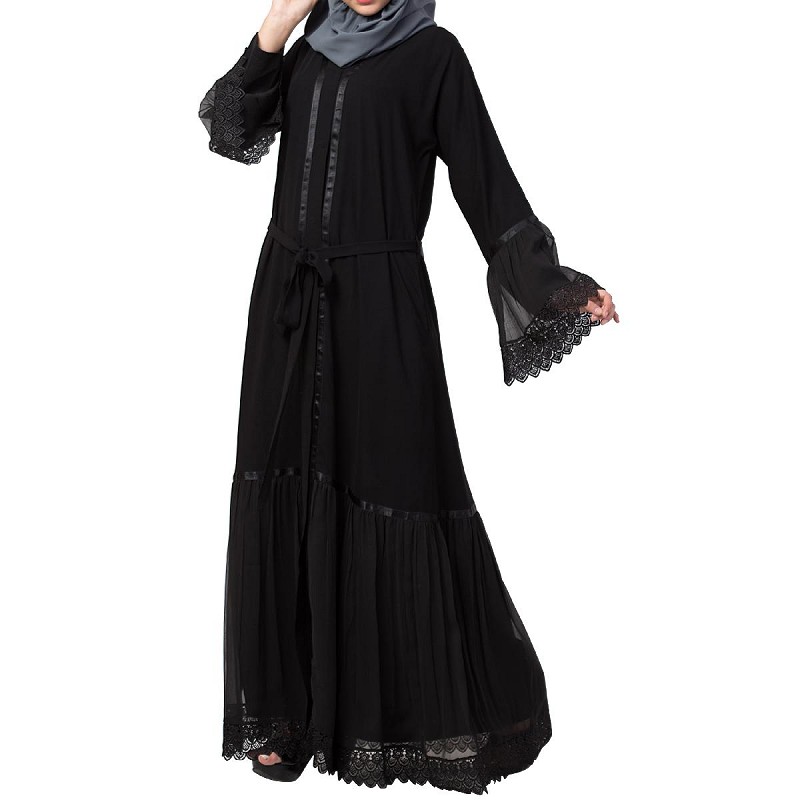 Best designed front-open abaya in India