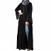 Designer front open Abaya- Black Designer front open Abaya- Black