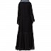 Designer front open Abaya- Black Designer front open Abaya- Black