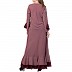 Dual colored Designer Umbrella abaya- Puce Pink Dual colored Designer Umbrella abaya- Puce Pink