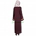 Loose Fit Abaya- Dark Burundi  Loose Fit Abaya- Dark Burundi