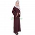 Loose Fit Abaya- Dark Burundi  Loose Fit Abaya- Dark Burundi