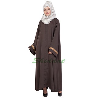 Loose Fit Abaya- Shadow Grey