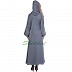 Loose Fit Abaya- Porpoise Grey Loose Fit Abaya- Porpoise Grey