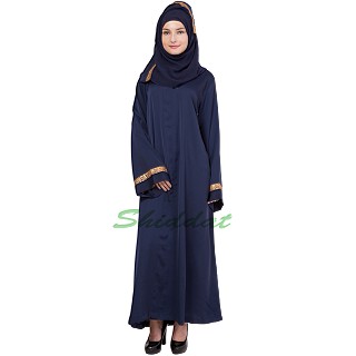 Loose Fit Abaya- Navy Blue