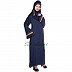 Loose Fit Abaya- Navy Blue Loose Fit Abaya- Navy Blue