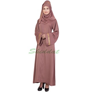 Loose Fit Abaya- Oriental Pink