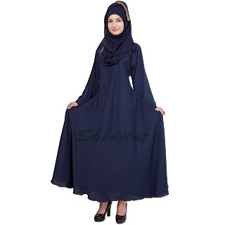 Umbrella abaya- Navy Blue