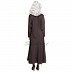 Umbrella cut abaya- Shadow Grey