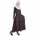 Umbrella cut abaya- Shadow Grey