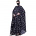 Irani kaftan with Floral print- Blue-White Irani kaftan with Floral print- Blue-White