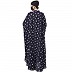 Irani kaftan with Floral print- Blue-White Irani kaftan with Floral print- Blue-White